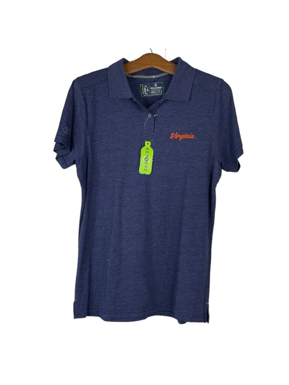 Holloway Virginia Polo Shirt Medium Repreve Eco Collared Short Sleeve NEW